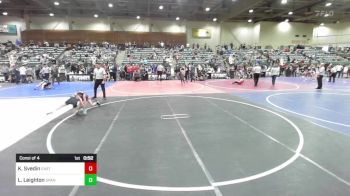 88 lbs Consi Of 4 - Kamden Svedin, Eastern Oregon Elite vs Luke Leighton, Spanish Springs WC