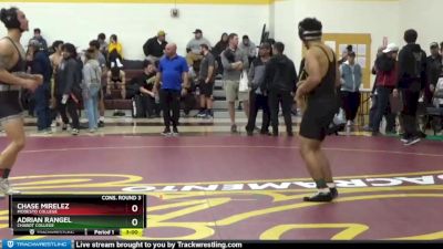 149 lbs Cons. Round 3 - Adrian Rangel, Chabot College vs Chase Mirelez, Modesto College