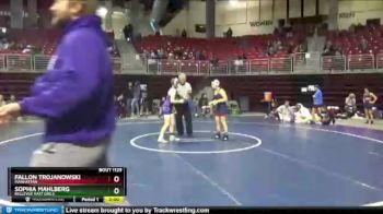 114 lbs Round 4 - Sophia Mahlberg, Bellevue East Girls vs Fallon Trojanowski, Manhattan