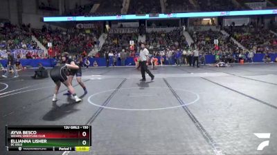 150 lbs Quarterfinal - Ayva Besco, Wichita Wrestling Club vs ElliAnna Lisher, DC Gold