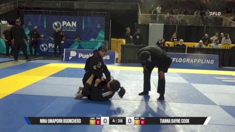 Tianna Dayne Cook vs Nina Umaporn Booncherd 2025 Pan Jiu Jitsu IBJJF Championship