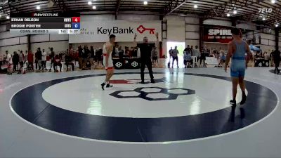 79 kg Cons. Round 3 - Ethan DeLeon, Nebraska Wrestling Training Center vs Brodie Porter, Charleston Regional Training Center