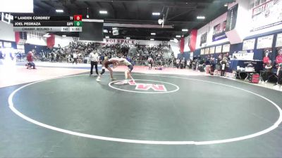 144 lbs Champ. Round 1 - Joel Pedraza, Capistrano Valley vs Landen Cordrey, Temecula Valley