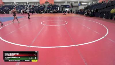 165 lbs Quarterfinal - Konrad Parker, Ithaca vs Dennis Slovick, Pitt-Bradford