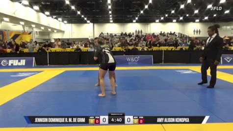 Amy Alison Konopka vs Jennisin Dominique R. M. De Grim 2025 World IBJJF Jiu-Jitsu No-Gi Championship