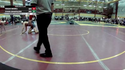 150 lbs Cons. Round 3 - Teigan Newell, Crown Point vs Chase Grabfelder, Northampton