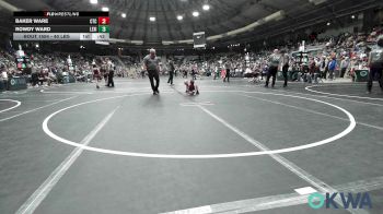 40 lbs Round Of 32 - Baker Ware, Cleveland Takedown vs Rowdy Ward, Lexington Wrestling Club