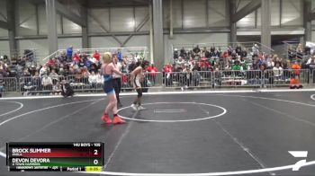 105 lbs Cons. Round 2 - Devon Devora, U Town Hammers vs Brock Slimmer, Paola