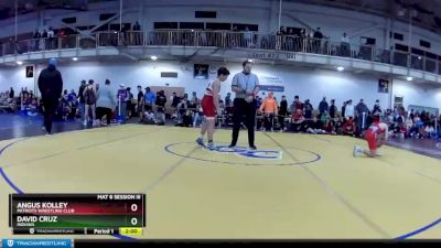 132 lbs Cons. Round 2 - David Cruz, Indiana vs Angus Kolley, Patriots Wrestling Club