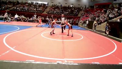 76 lbs Semifinal - Brooklyn Kelley, Skiatook Youth Wrestling 2022-23 vs Kade Tyer, Coweta Tiger Wrestling