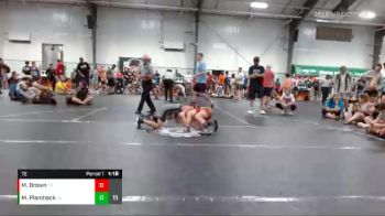 72 lbs Round 3 (8 Team) - Maddox Plambeck, Steel Valley Renegades vs Mason Brown, Team Palmetto