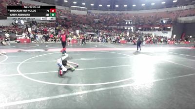 63 lbs 3rd Place Match - Brecken Reynolds, Prairie Wrestling vs Chev Addyman, Summit Wrestling Academy