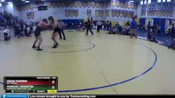 182 lbs Cons. Round 2 - Aidan Madden, PAL Tropics vs Morgan Johnston, Hernando Wrestling Club