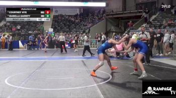 125 lbs 2nd Place Match - Courtney Nye, Wichita Wrestling Club vs Isabella Garrity, Norton Wrestling Club