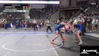 125 lbs 2nd Place Match - Courtney Nye, Wichita Wrestling Club vs Isabella Garrity, Norton Wrestling Club