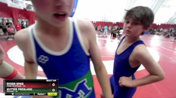 92-95 lbs Round 3 - Kutter Preslaski, Pulaski vs Ryker Spike, Mora Mustangs