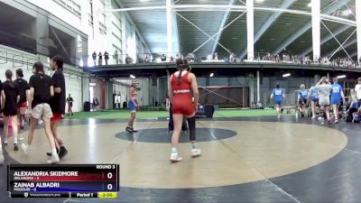 97 lbs Round 3 (8 Team) - Alexandria Skidmore, Oklahoma vs Zainab Albadri, Missouri