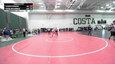 144 lbs Cons. Round 4 - Joshua Bowers, Wilson/Long Beach vs David McCormick, Hueneme