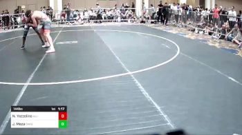 144 lbs Round Of 32 - Nico Yazzolino, All-Phase WC vs Jesse Meza, Oakdale WC