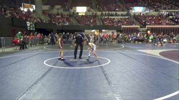 49/53 Round 2 - Sadie Sweat, Kalispell Wrestling Club vs Adelynn Bumgarner, Butte Wrestling Club