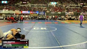 AA - 120 lbs Quarterfinal - Cash Clark, Great Falls / MSDB vs Chris Grossman, Billings Skyview