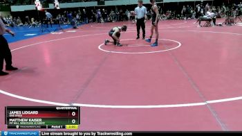 115 lbs Quarterfinal - Matthew Kaiser, Pit Bull Wrestling Academy vs James Lidgard, One Speed