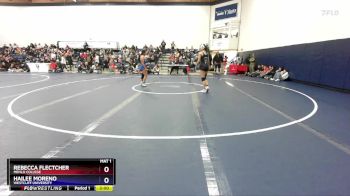 117 lbs Cons. Round 5 - Rebecca Flectcher, Menlo College vs Hailee Moreno, Westcliff University
