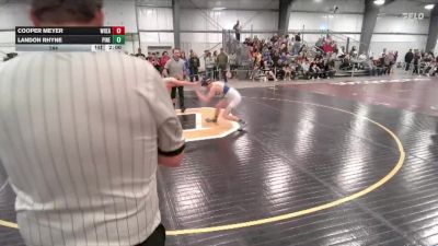 144 lbs Round 1 (8 Team) - Landon Rhyne, Pinedale vs Cooper Meyer, Wheatland