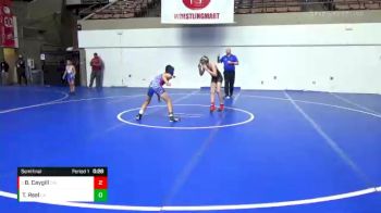 108 lbs Semifinal - Bradley Caygill, California vs Ty Reel, Ramona Dawg Pound Wrestling Club