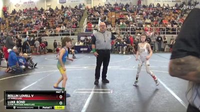 65 lbs Quarterfinal - Rollin Lovell V, CP Wrestling vs Luke Bond, Clyde Amatuer Wrestling