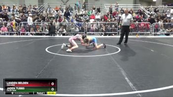85 lbs Cons. Round 2 - Jaden Tubbs, Colby Kids vs Landen Belden, Con-Kids