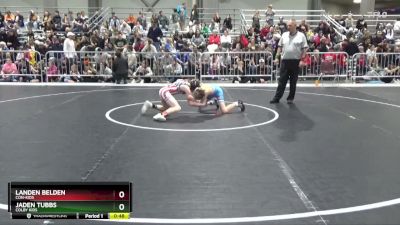 85 lbs Cons. Round 2 - Jaden Tubbs, Colby Kids vs Landen Belden, Con-Kids