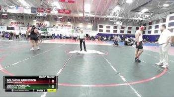 285 lbs Champ. Round 1 - Oskar Madrigal, Benedictine College vs Solomon Arrington, Friends University