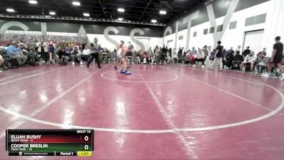 105 lbs Placement Matches (8 Team) - Elijah Bushy, Beast Mode vs Cooper Breslin, Team Ohio