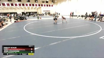 107 lbs Quarterfinals (8 Team) - Paisley Schlee, Grand Meadow/Leroy/Ostrander/Southland, MN vs Emma Schlismann, Joliet Township, IL