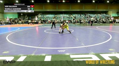 100 lbs Consi Of 4 - Aris Gallegos, Grant County Elite vs Isabella Almaguer, Victory