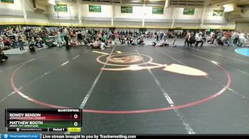 215 lbs Quarterfinal - Matthew Booth, Windy City Wrestlers vs Rowdy Benson, Lemmon/McIntosh Cowboys