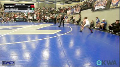 61 lbs Quarterfinal - Case James, Cowboy Wrestling Club vs Maddox Harris, Rough Riders