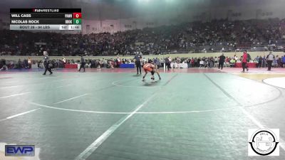 94 lbs Round Of 32 - Will Cass, Pawhuska Huskies JH vs Nicolas Rock, Broken Arrow