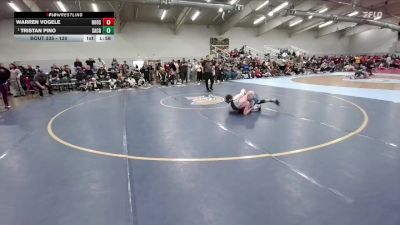 120 lbs Champ. Round 2 - Tristan Pino, Sand Creek vs Warren Vogele, Roosevelt