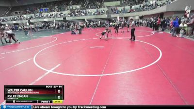 80 lbs Champ. Round 2 - Walter Caulum, West Salem Bangor Wrestling vs Rylee Engan, Minnesota