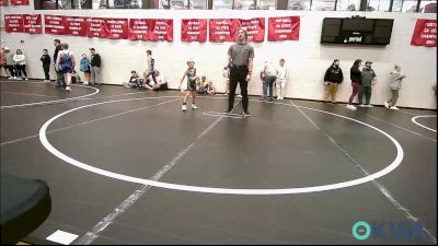 49 lbs Round Of 32 - Xander Chaney, Tecumseh Youth Wrestling vs Karter Cox, Blanchard Wrestling Club