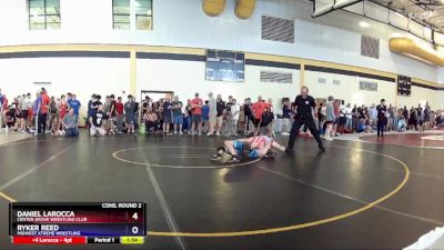 106 lbs Cons. Round 2 - Daniel Larocca, Center Grove Wrestling Club vs Ryker Reed, Midwest Xtreme Wrestling