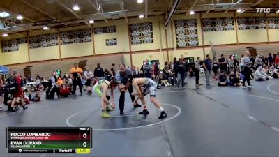 120 lbs Round 4 (10 Team) - Evan Durand, Headhunters vs Rocco Lombardo, Warhawks Wrestling