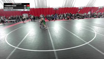 12U Boys - 108 lbs Cons. Round 4 - Jonah Rohm, Highland Mat Club vs Conner Moser, Wisconsin