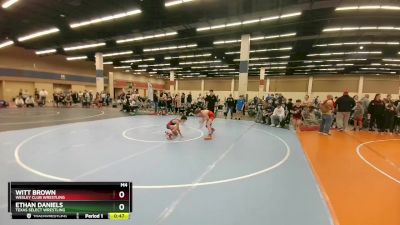 100 lbs Cons. Round 3 - Ethan Daniels, Texas Select Wrestling vs Witt Brown, Wesley Club Wrestling