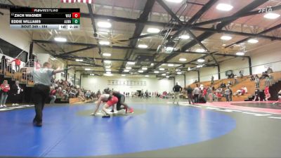 184 lbs 5th Place Match - Zach Wagner, Wabash vs Eddie Williams, Alma