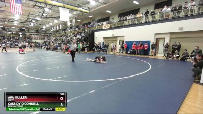 100 lbs Quarterfinal - Ava Muller, Unity vs Cassidy O`Connell, Regis/Altoona