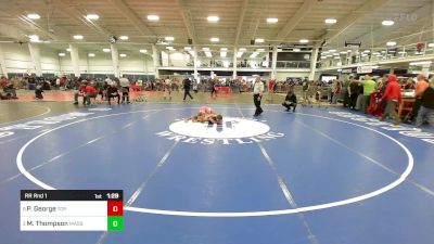 72 lbs Rr Rnd 1 - Payton George, Top Flight Wrestling Academy vs Mariah Thompson, Massabesic ME