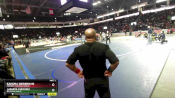 Girls 235 lbs Champ. Round 2 - Jainaya Masunu, Bellevue (Girls) vs Kanora Diederichs, Kennedy Catholic (Girls)